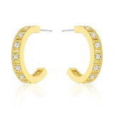 Roma Goldtone Finish Hoop Earrings - JGI - Flyclothing LLC