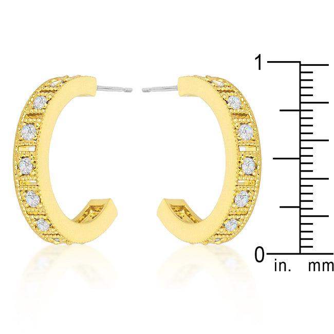 Roma Goldtone Finish Hoop Earrings - JGI - Flyclothing LLC