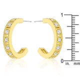 Roma Goldtone Finish Hoop Earrings - JGI - Flyclothing LLC