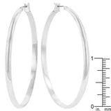 Classic Hoop (Rhodium Plated) - JGI - Flyclothing LLC