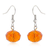 Orange Faceted Bead Earrings - JGI - Flyclothing LLC