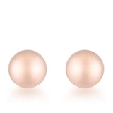 Tanya Rose Gold Sphere Stud Earrings - JGI - Flyclothing LLC