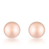 Tanya Rose Gold Sphere Stud Earrings - JGI - Flyclothing LLC