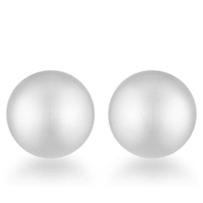 Julie Rhodium Sphere Stud Earrings - JGI - Flyclothing LLC