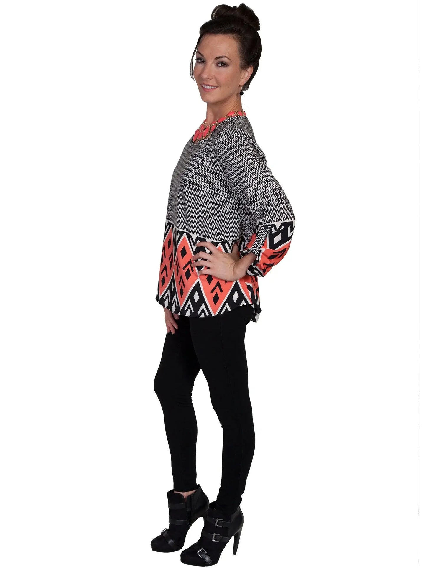 Scully CORAL HI/LO W/ROLL TAB SLEEVES - Scully Leather - Flyclothing LLC