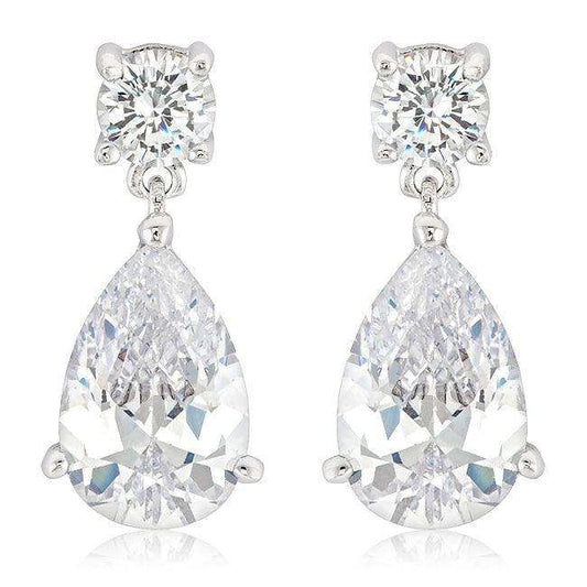 Elegant Cubic Zirconia Drop Earrings - JGI - Flyclothing LLC