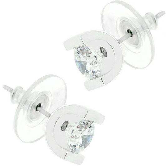 Brilliant Set Cubic Zirconia Earrings - JGI - Flyclothing LLC