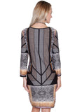 Scully BLACK ANIMAL PRINT DRESS W/PEEK A BOO - Scully Leather