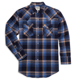 Ely Cattleman Men's Long Sleeve Flannel Plaid Western Snap Shirt - Ely Cattleman - Flyclothing LLC