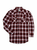 Ely Cattleman Men's Long Sleeve Flannel Plaid Western Snap Shirt - Ely Cattleman - Flyclothing LLC