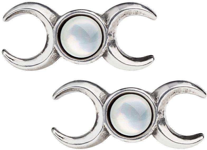 Alchemy Gothic Triple Goddess Studs - Alchemy Gothic - Flyclothing LLC