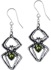 Alchemy Gothic Emerald Venom Earrings - Flyclothing LLC