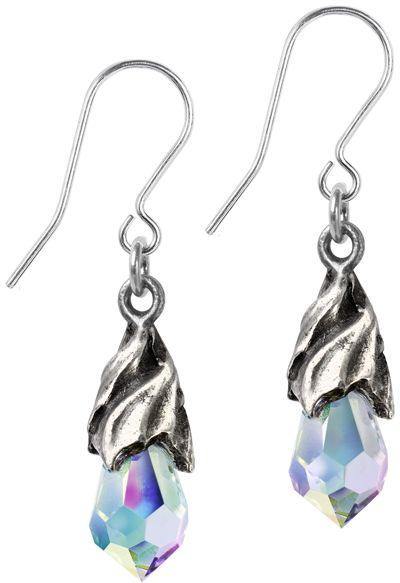 Alchemy Gothic Empyrean Tear Earrings (Crystal) - Alchemy Gothic