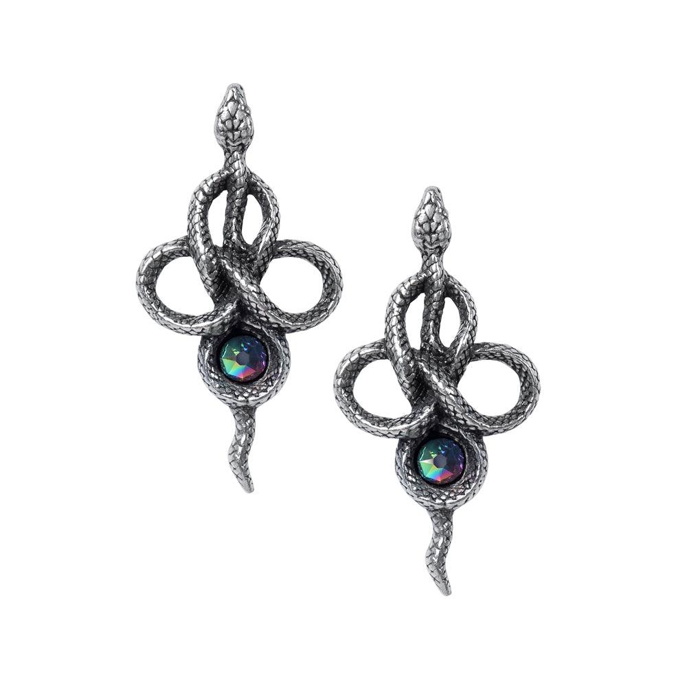 Alchemy Gothic Tercia Serpent Earrings - Flyclothing LLC