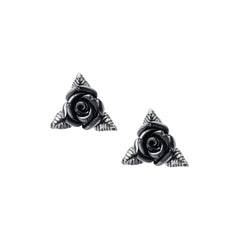 Alchemy Gothic Ring O'Roses Ear Studs - Flyclothing LLC