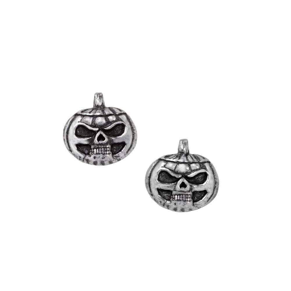 Alchemy Gothic Pumpkin Skull Studs - Alchemy Gothic - Flyclothing LLC