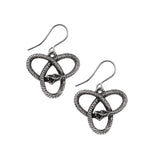 Alchemy Gothic Eve's Triquetra Droppers Earrings - Alchemy Gothic