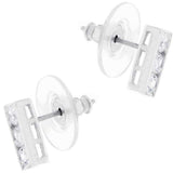 Cubic Zirconia Slate Stud Earrings - JGI - Flyclothing LLC