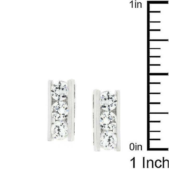 Cubic Zirconia Slate Stud Earrings - JGI - Flyclothing LLC