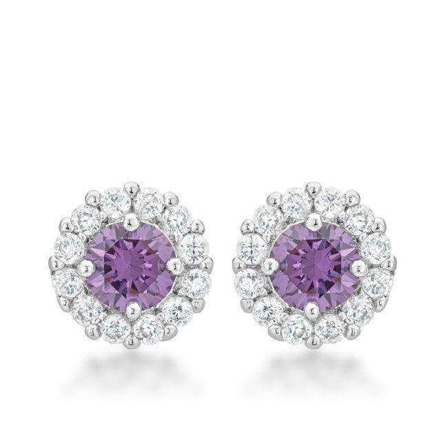 Bella Bridal Earrings in Purple - JGI - Flyclothing LLC
