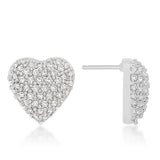 Special Pave Heart Earrings - JGI