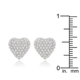 Special Pave Heart Earrings - JGI