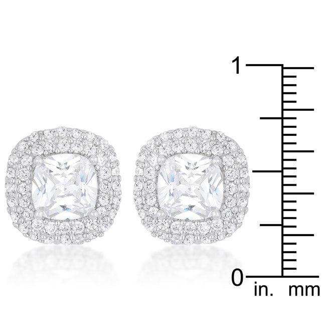 Cushion Pave Stud Earrings - JGI - Flyclothing LLC