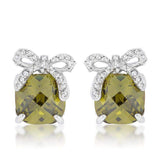 Olivine Drop Earrings with Bow - JGI - Flyclothing LLC