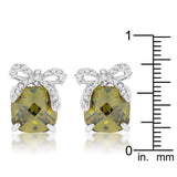 Olivine Drop Earrings with Bow - JGI - Flyclothing LLC