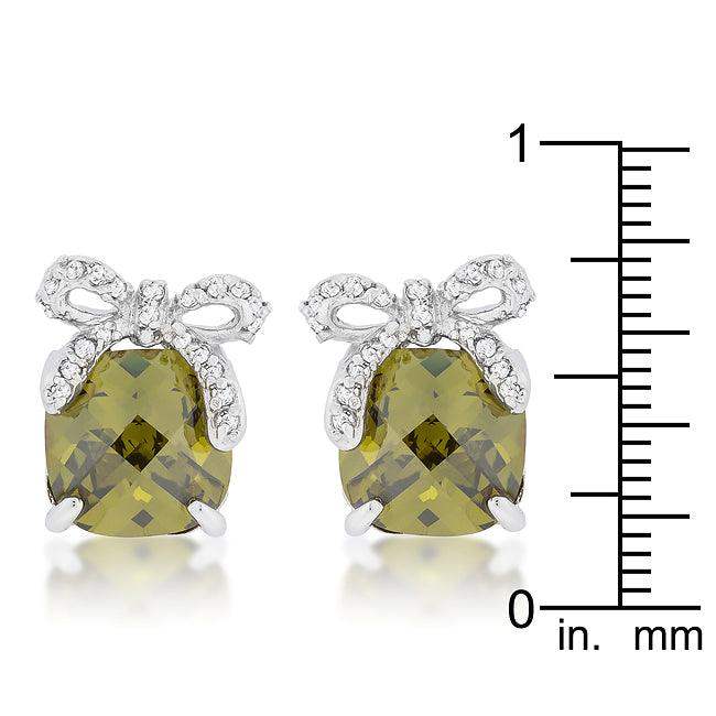 Olivine Drop Earrings with Bow - JGI - Flyclothing LLC