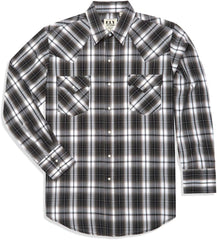 Ely Cattleman Black Plaid Long Sleeve Western Shirt - Ely Cattleman