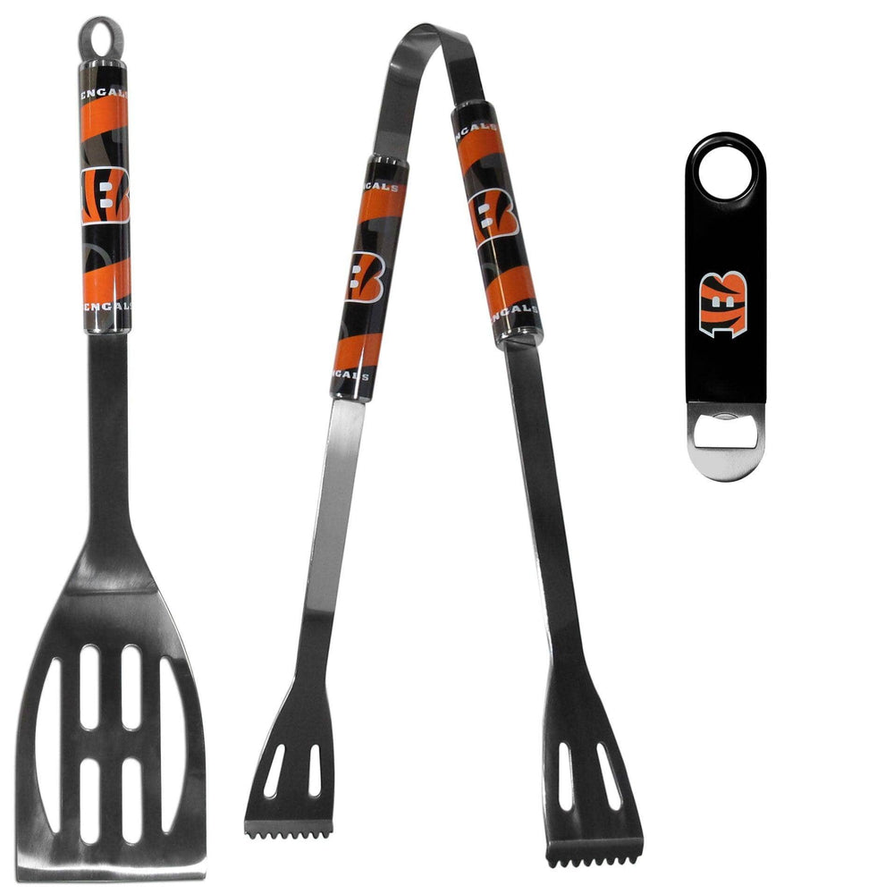 Cincinnati Bengals 2 pc BBQ Set and Bottle Opener - Siskiyou Buckle