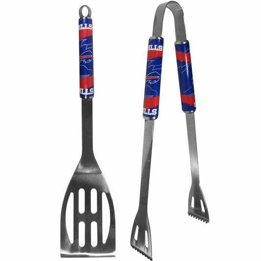 Buffalo Bills 2 pc Steel BBQ Tool Set - Siskiyou Buckle