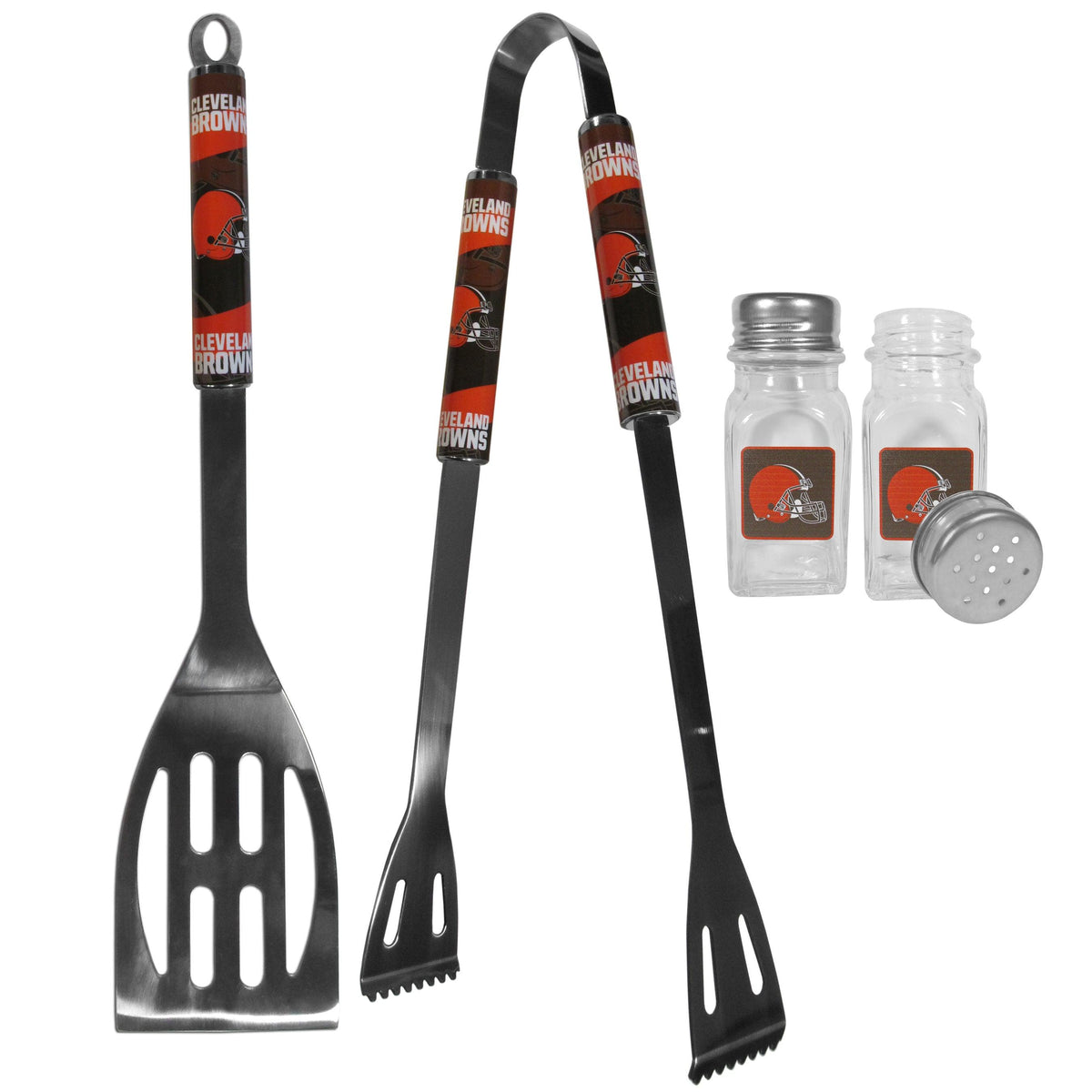 Cleveland Browns 2pc BBQ Set with Salt & Pepper Shakers - Flyclothing LLC
