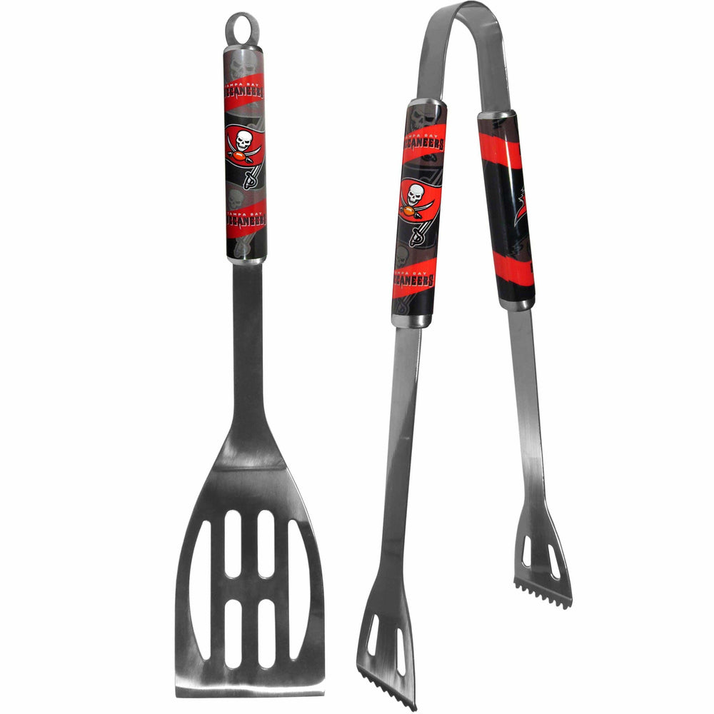 Tampa Bay Buccaneers 2 pc Steel BBQ Tool Set - Siskiyou Buckle