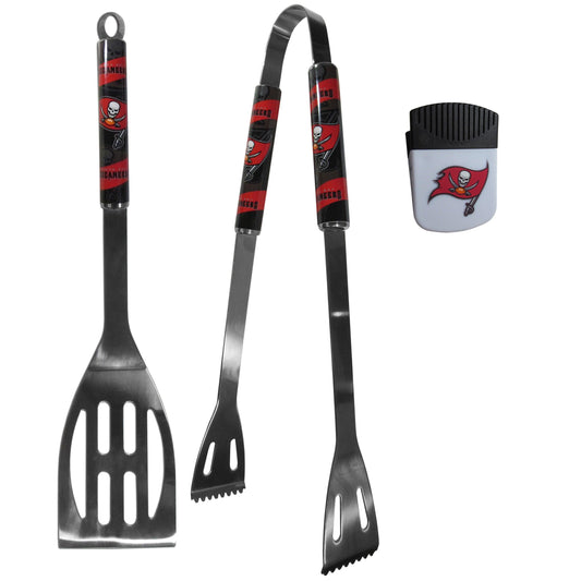 Tampa Bay Buccaneers 2 pc BBQ Set and Chip Clip - Flyclothing LLC