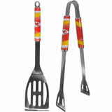 Kansas City Chiefs 2 pc Steel BBQ Tool Set - Kansas City Chiefs