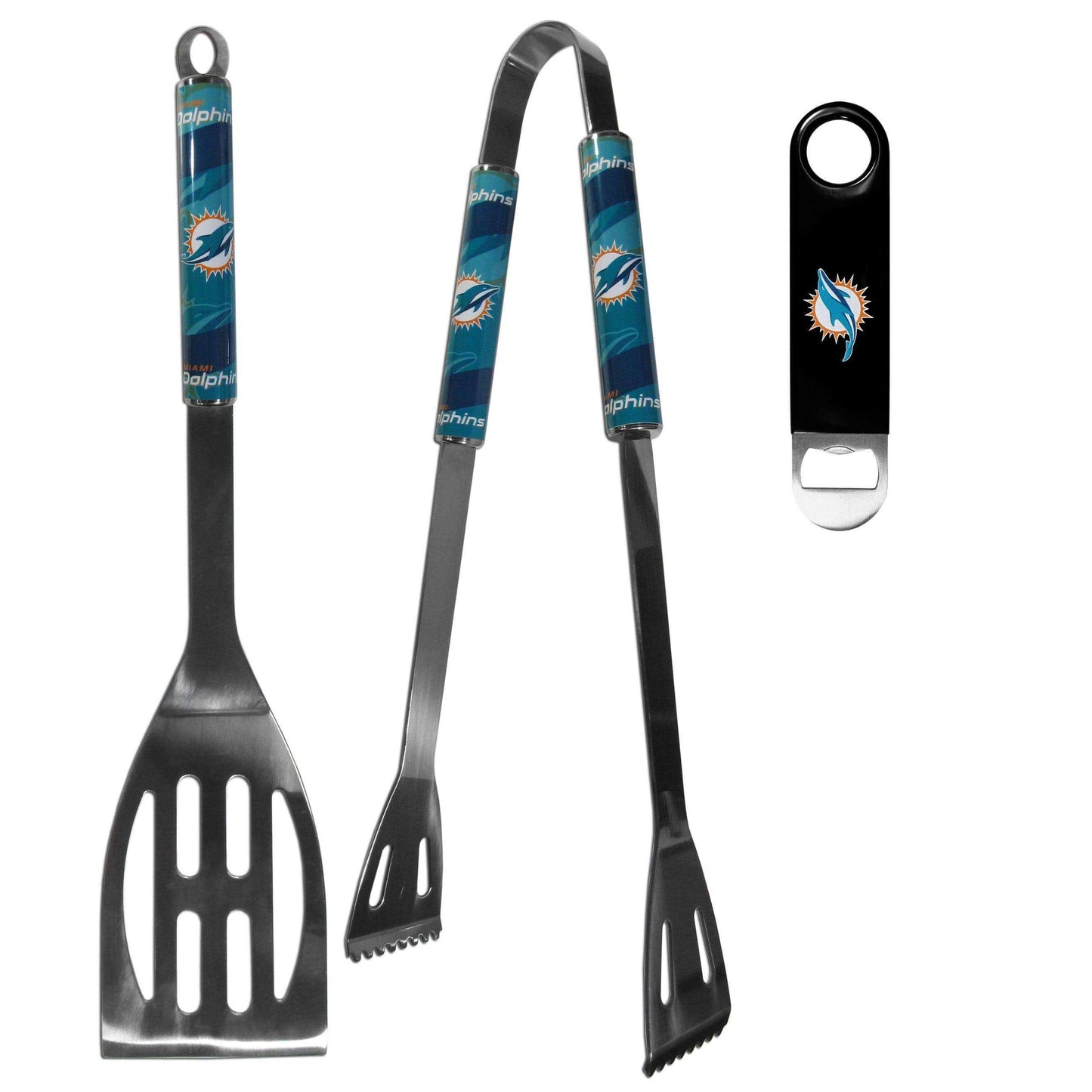 Miami Dolphins 2 pc BBQ Set and Bottle Opener - Siskiyou Buckle - Flyclothing LLC