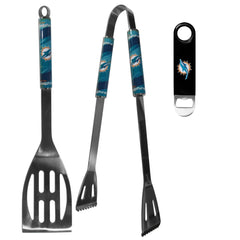 Miami Dolphins 2 pc BBQ Set and Bottle Opener - Flyclothing LLC