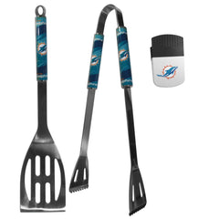Miami Dolphins 2 pc BBQ Set and Chip Clip - Flyclothing LLC