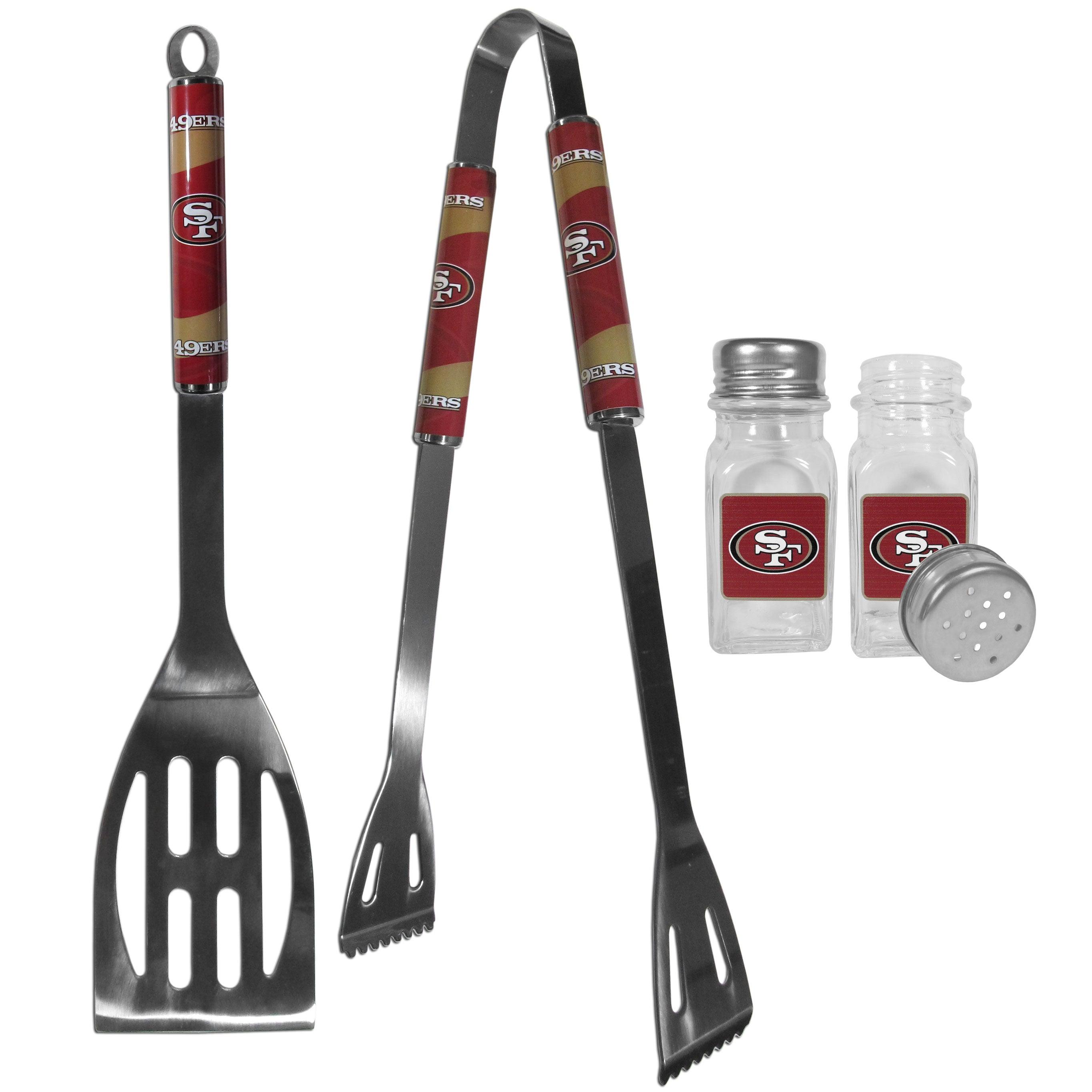 San Francisco 49ers 2pc BBQ Set with Salt & Pepper Shakers - Flyclothing LLC