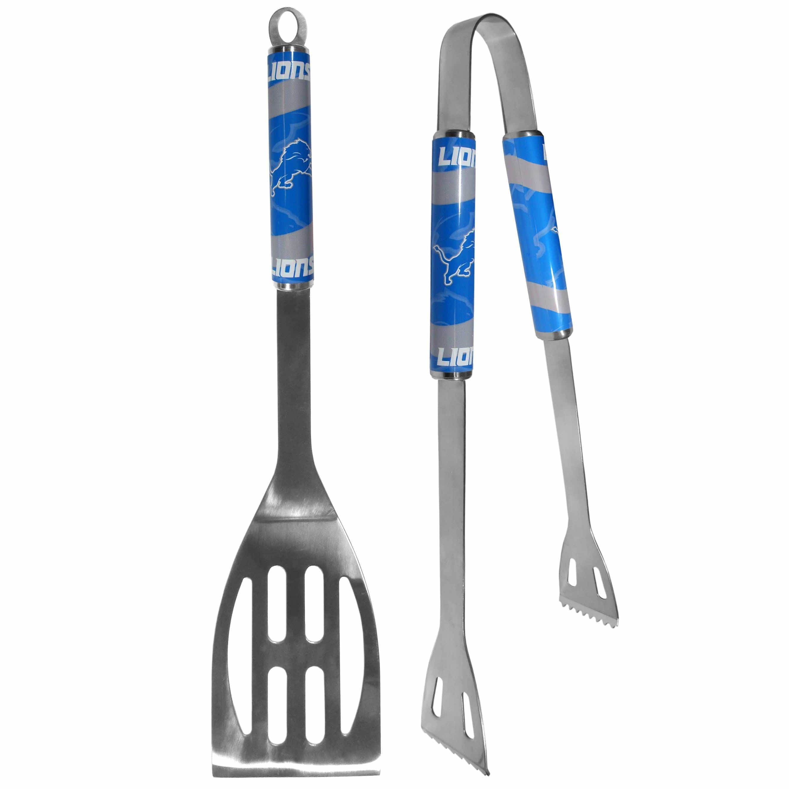 Detroit Lions 2 pc Steel BBQ Tool Set - Flyclothing LLC