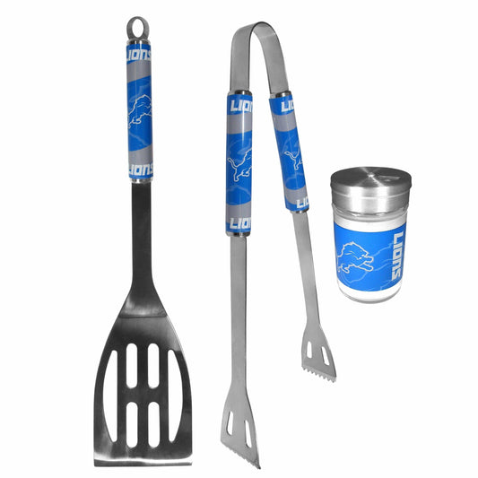 Detroit Lions 2pc BBQ Set with Season Shaker - Siskiyou Buckle