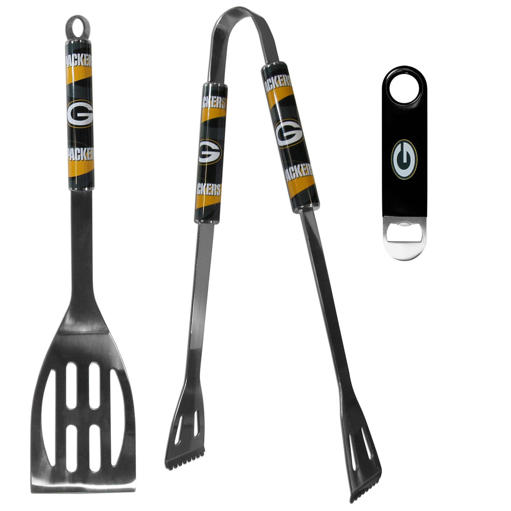 Green Bay Packers 2 pc BBQ Set and Bottle Opener - Siskiyou Buckle