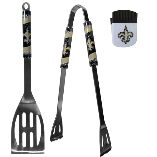 New Orleans Saints 2 pc BBQ Set and Chip Clip - Flyclothing LLC