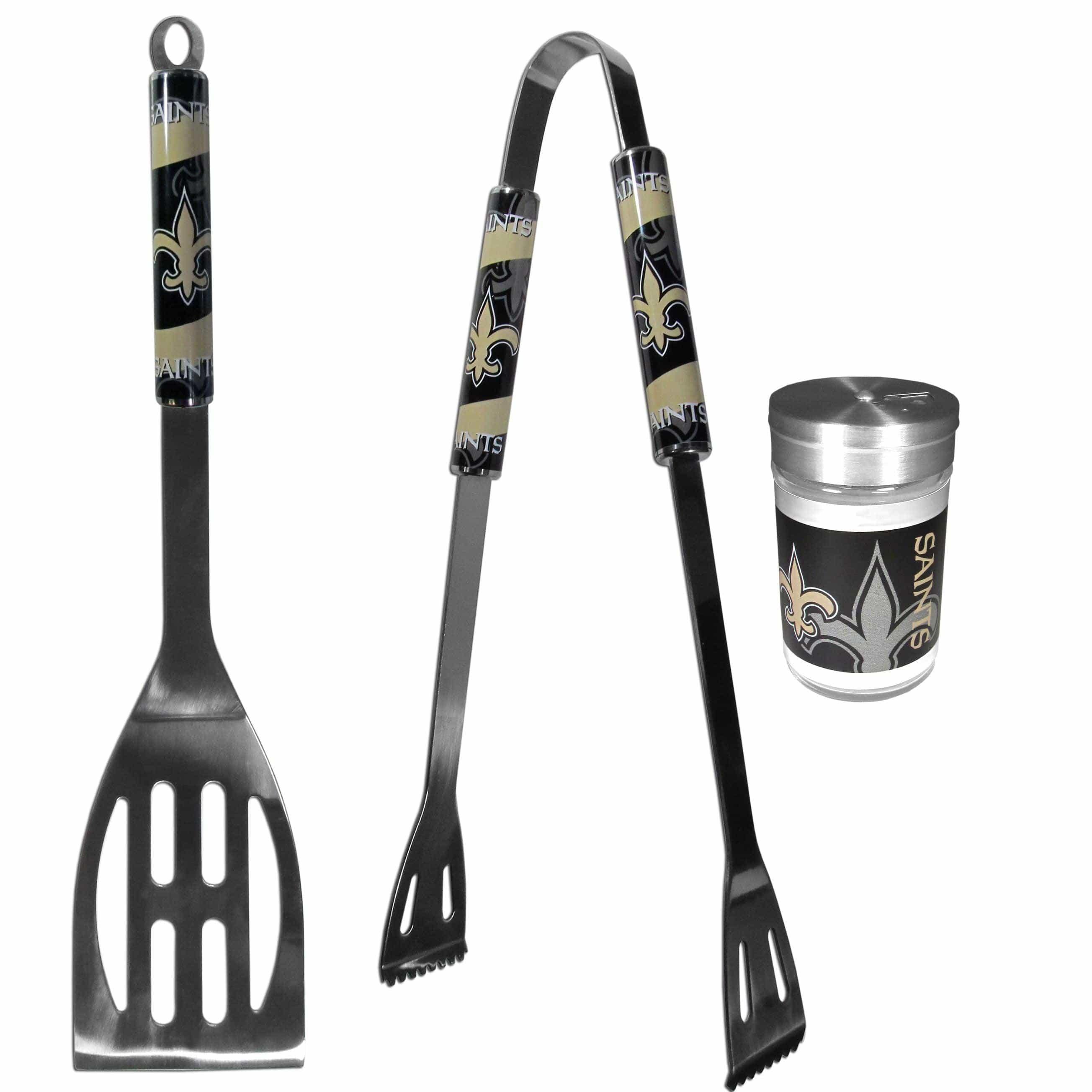 New Orleans Saints 2pc BBQ Set with Season Shaker - Siskiyou Buckle