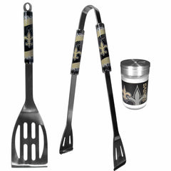 New Orleans Saints 2pc BBQ Set with Season Shaker - Siskiyou Buckle