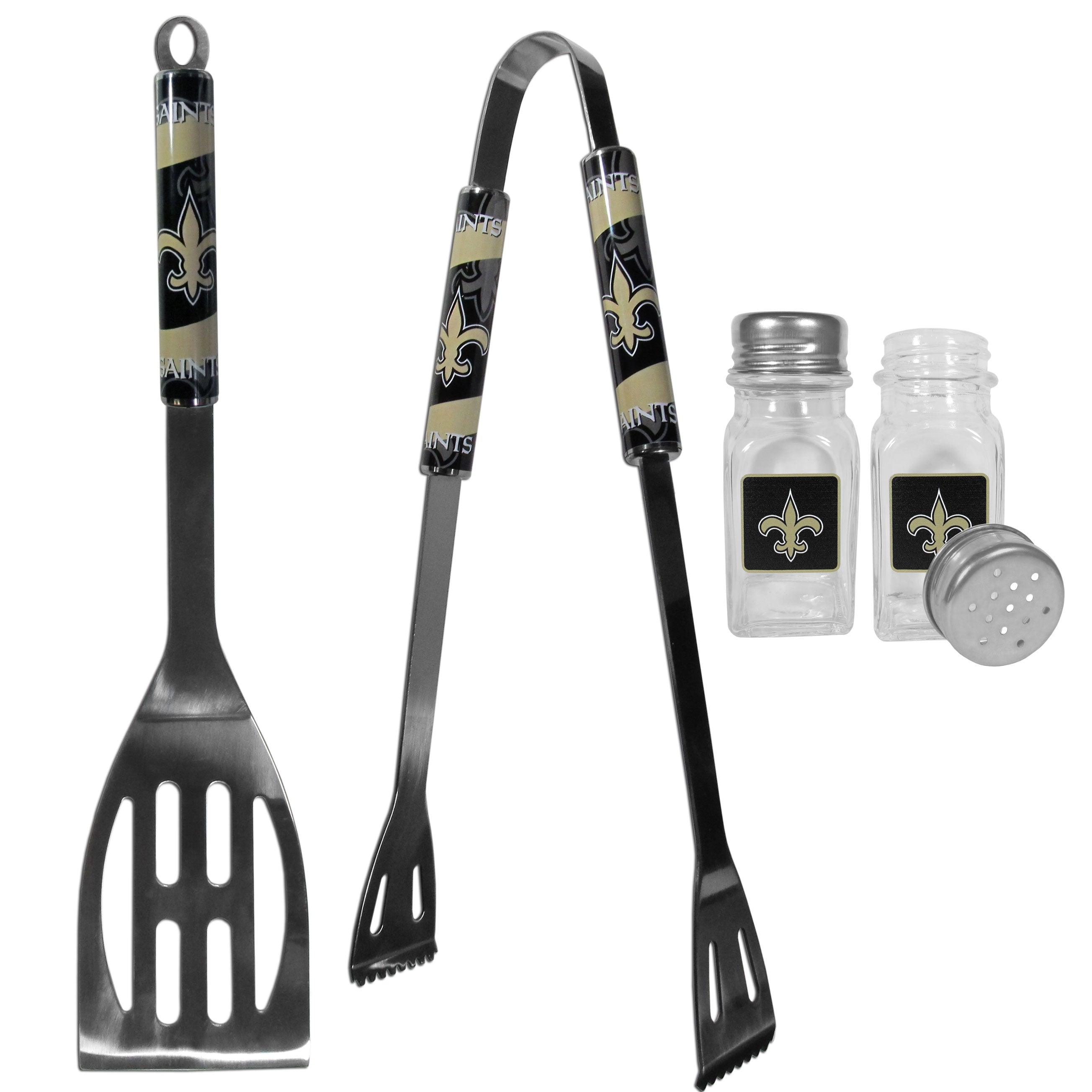 New Orleans Saints 2pc BBQ Set with Salt & Pepper Shakers - Flyclothing LLC