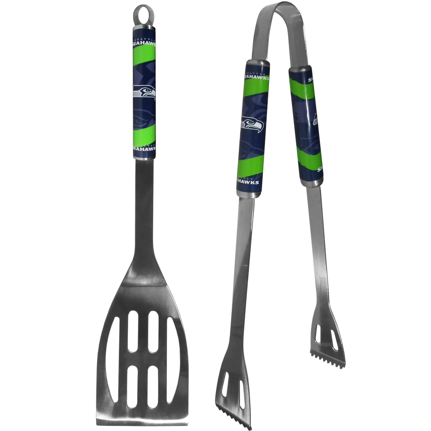 Seattle Seahawks 2 pc Steel BBQ Tool Set - Siskiyou Buckle - Flyclothing LLC