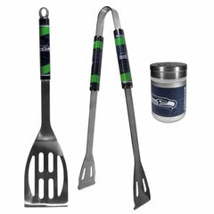 Seattle Seahawks 2pc BBQ Set with Season Shaker - Siskiyou Buckle